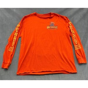 Orange Biketoberfest 2021 Daytona Beach Long Sleeve TShirt Mens 2XL Grim Reaper